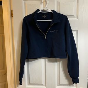 Peace collective crop top “Home is Toronto”